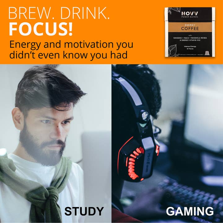 NOVV Power Blends – Engroshandel Kaffebærer – NOVV ENERGY COFFEE - 20 Nespresso-kapsler med appelsinsmag3