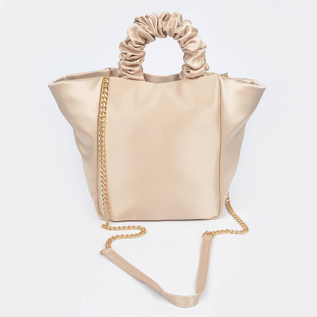 3AM BY H&D ACCESSORIES - Wholesale Draagtas - Dames - Satijnen draagtas met ketting6