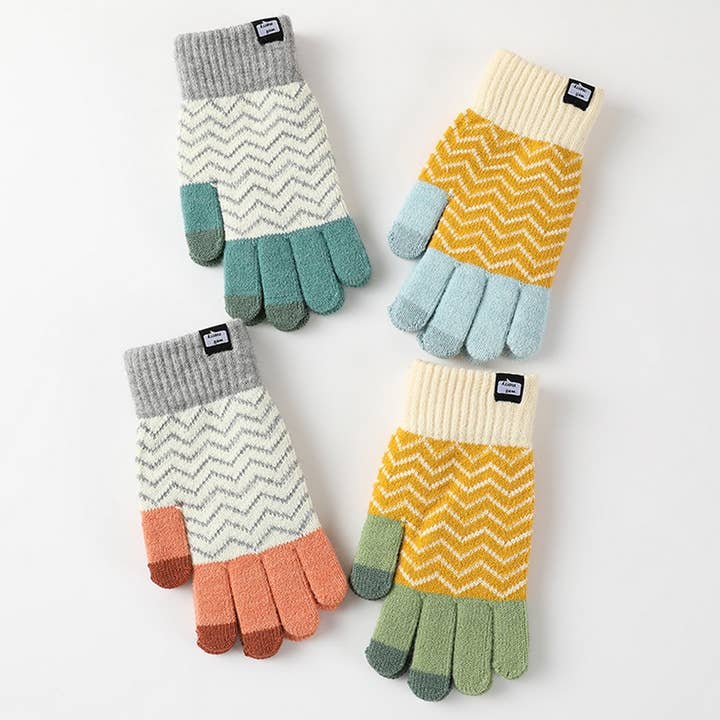 ACCITY - Wholesale Gloves - Women's - Unisex Jacquard Knit Gloves – Thermal Touchscreen_CWAG03645