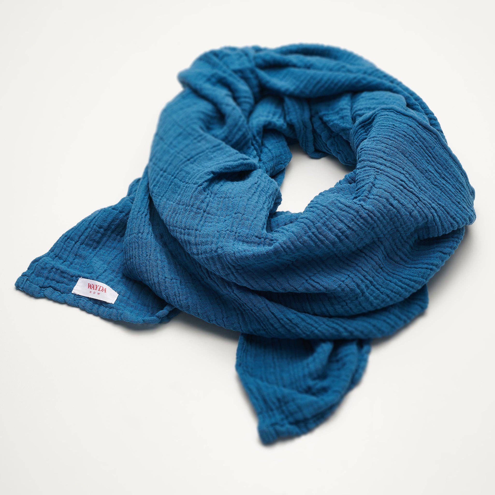 WAYDA - Vente Écharpe – femme - Bleu sarcelle0