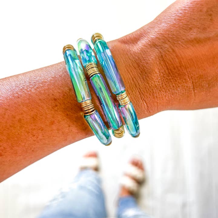 Savvy Bling - Wholesale Beaded Bracelet - Metallic Tube Bracelets94