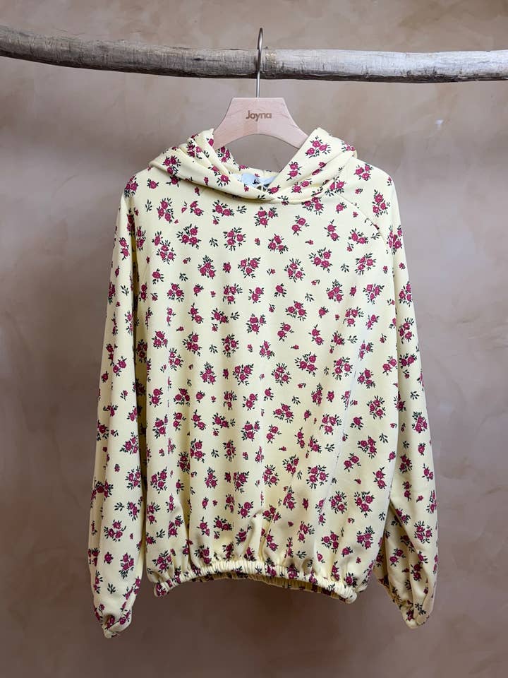 20421 BLOEMIGE SWEAT voor wholesale door Joyna