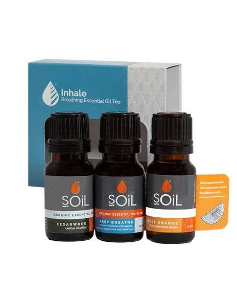SOiL Organic Aromatherapy – wholesale Essential oil – Inhale Organic Essential Oil Set0