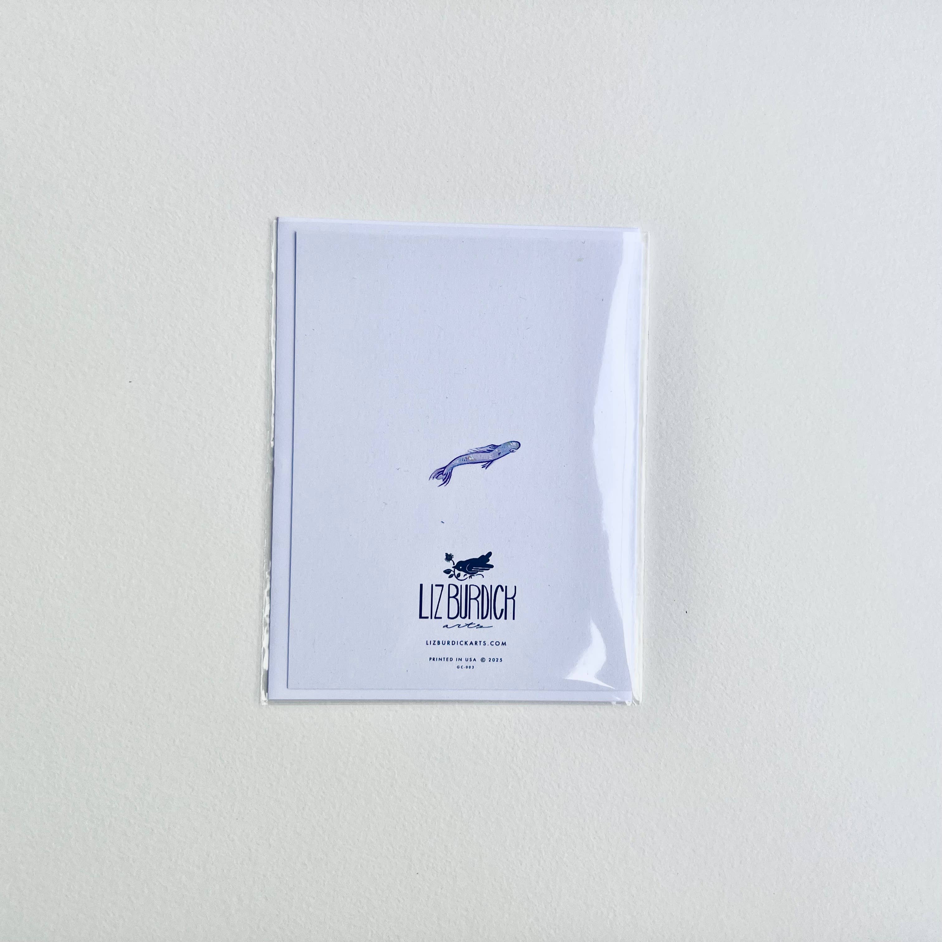 Liz Burdick Arts - Wholesale Everyday Greeting Card - Seagull Card2