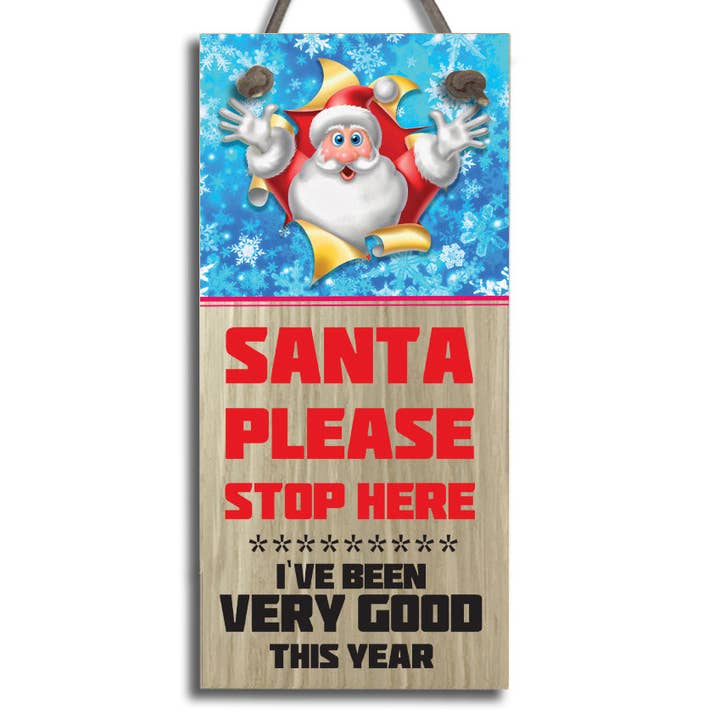 #823 Santa Halt hier für den Großhandel von Close to the Bone Greeting Cards and Gifts