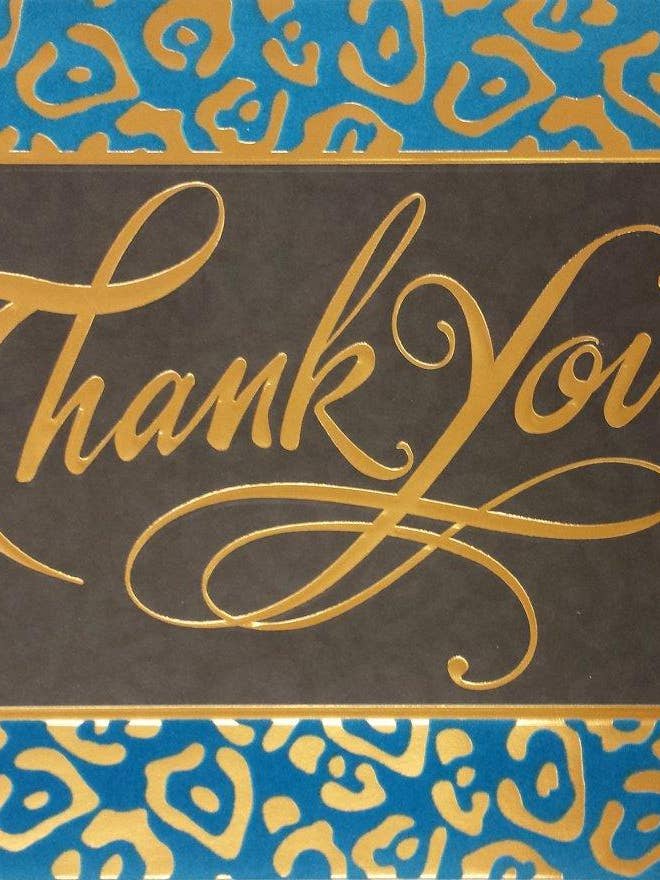 Rosedale Gold Thank You Greeting Cards - General (3pk) 19902 for wholesale by A-Line Greetings