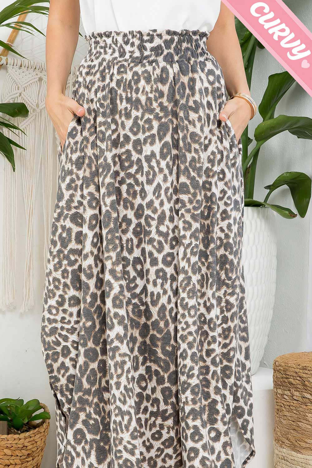 Ivory Mocha SK9025PL Leopard Maxi Skirt for wholesale on Faire11