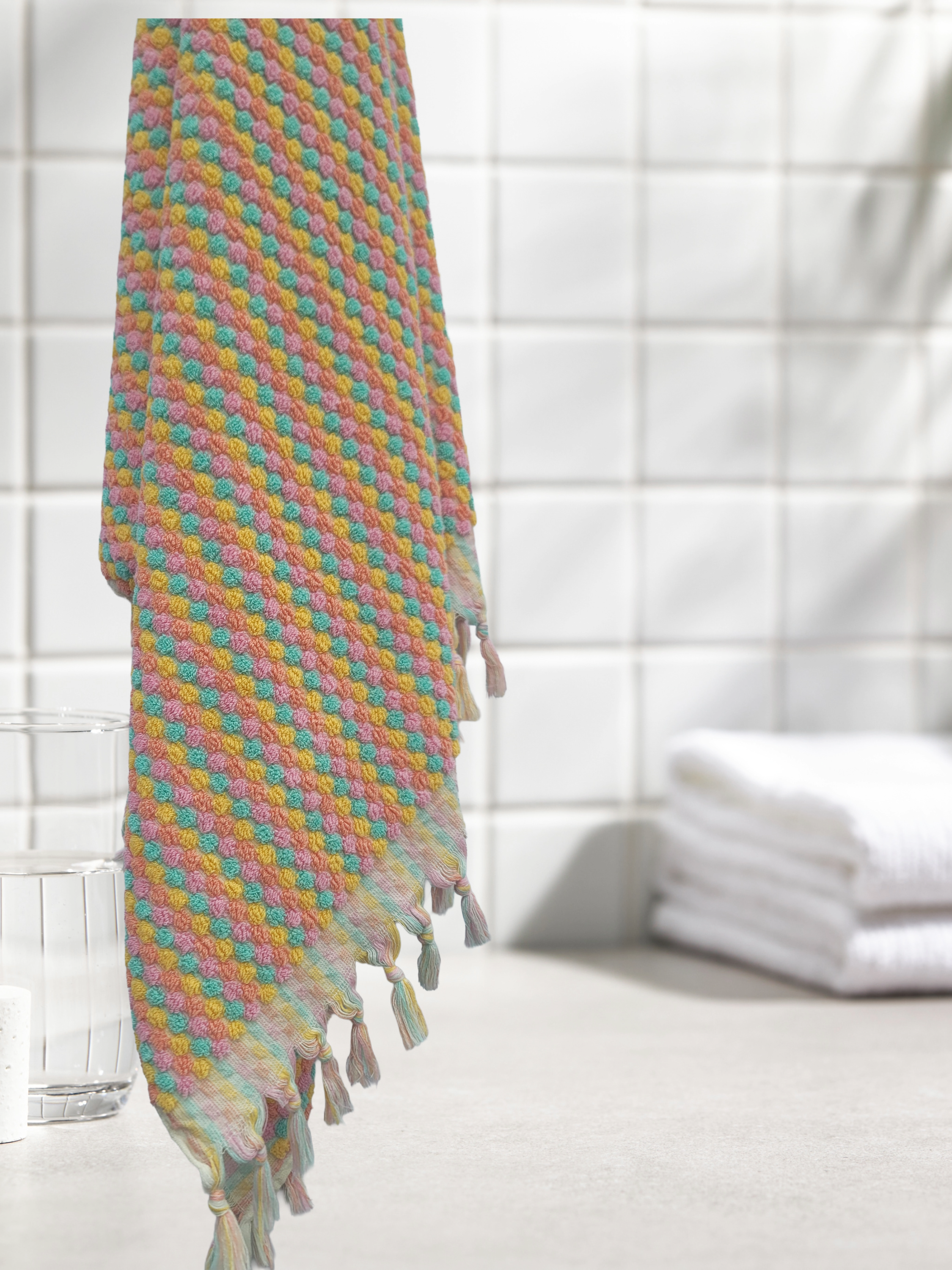 Kalkedon Towels - Wholesale Bath Towel - Polka Dot Turkish Bath Towel | Checkered Towel | Thick Towel4