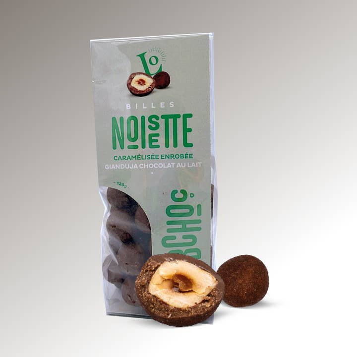 Avelãs Caramelizadas Cobertas com Chocolate ao Leite Gianduja por atacado de LORLUT CARAMELS