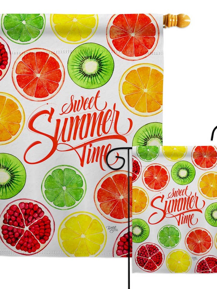 For sød sommer mad frugt dekor flag for engroshandel hos Two Group Flag Co