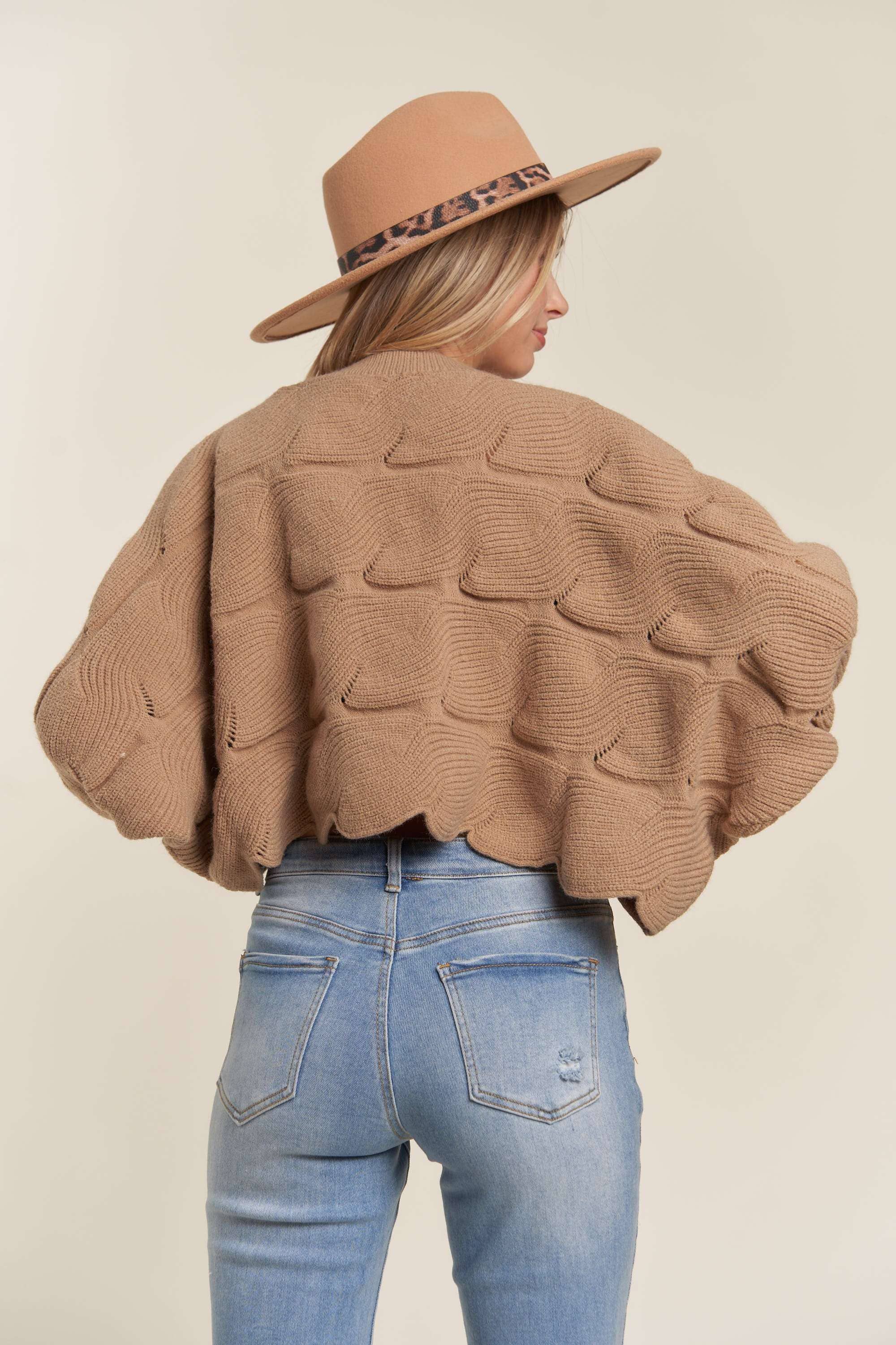 Madelyn – wholesale Pullovertröja - Dam – LESW3443-TRÖJA I LÖS PASSFORM MED KAMMUSSLINGSFÅLL6