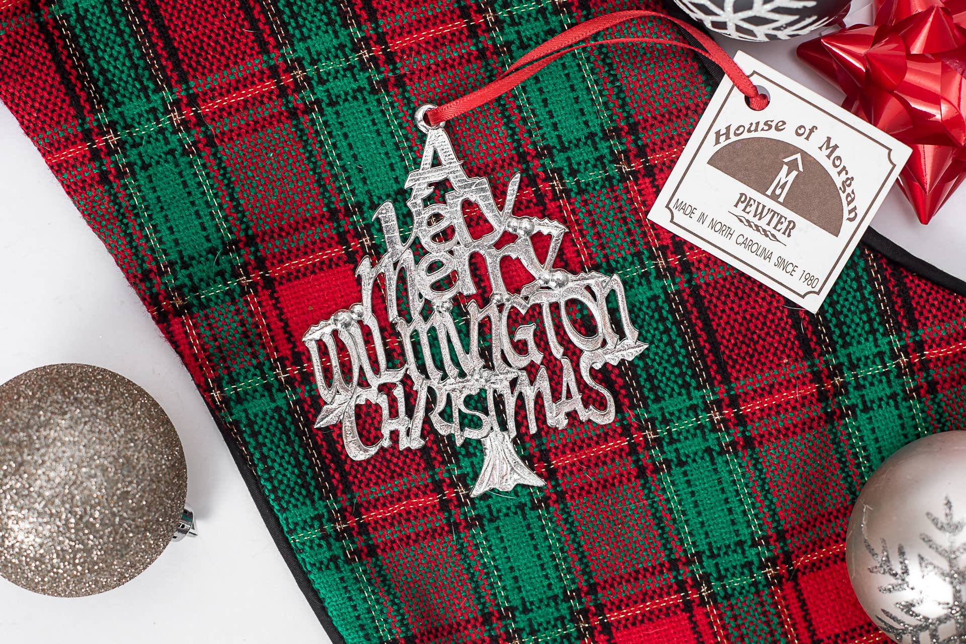 House of Morgan Pewter - Vendita all'ingrosso Decorazione - Un Ornamento di Natale Molto Allegro - Stati e Città40