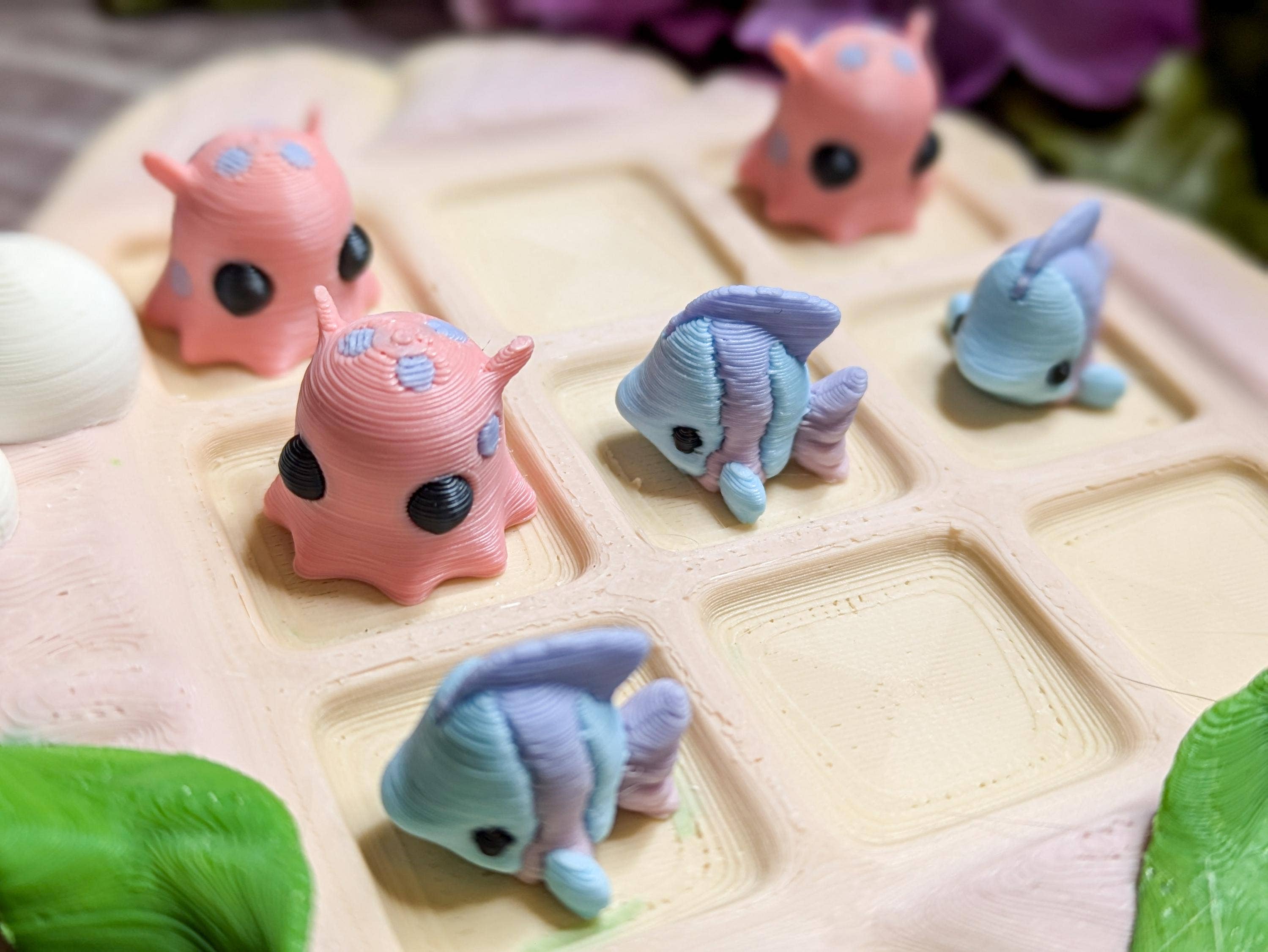Witchbriar Cottage - Wholesale Board Game - 3D Printed Undersea Tic Tac Toe with Marine Figures4