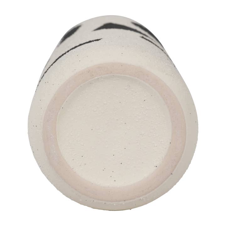 Sagebrook Home - Wholesale Vase - Ivory 10 in. Ceramic Cylinder Boho Funky Bulbous Vase