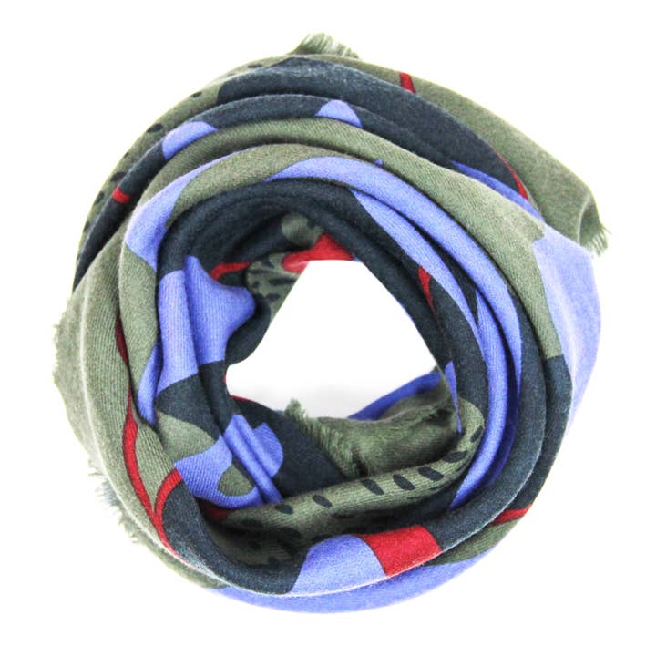 Les Belles Vagabondes - Wholesale Scarf - Women's - Abyss Purple Wool Square1