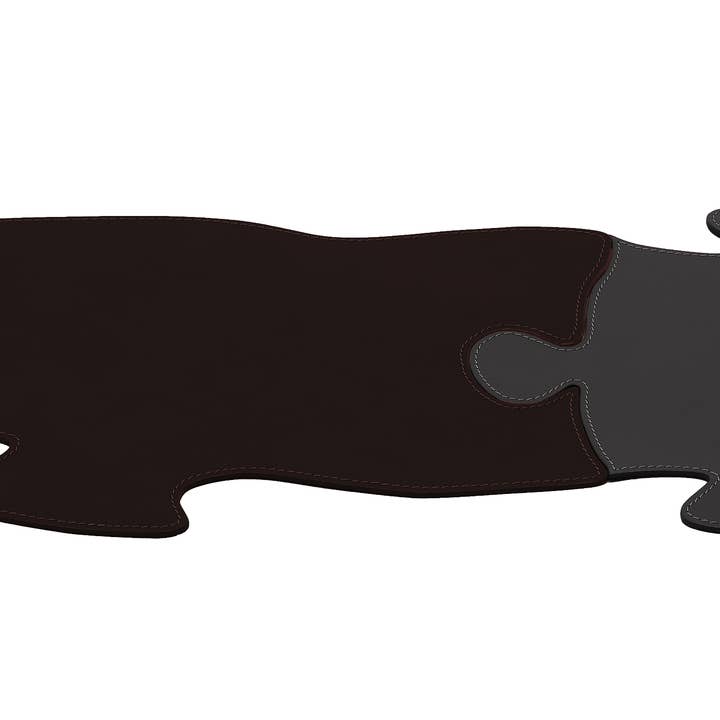 Almofada de mesa de couro PUZZLE com mouse pad por atacado de LIMAC Design