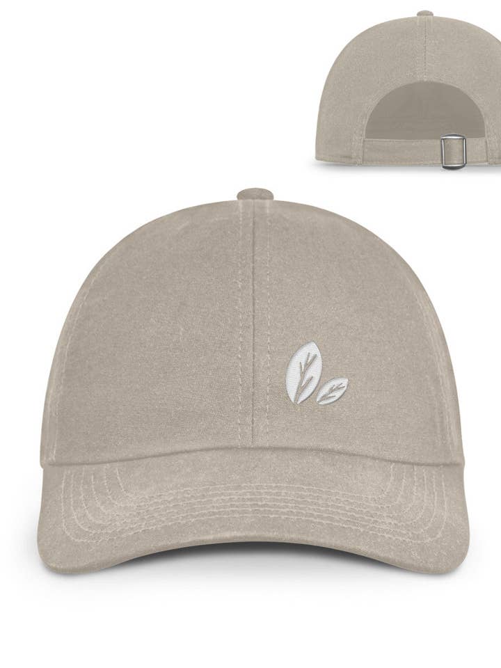 Logo Design Stick in White - Premium Organic Peaked Cap for wholesale by GARTENFAN