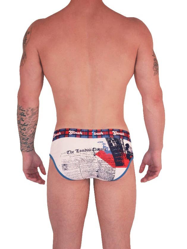 Ginch Gonch – Engroshandel Badebukser – til mænd – Jeg elsker London Low Rise Brief1