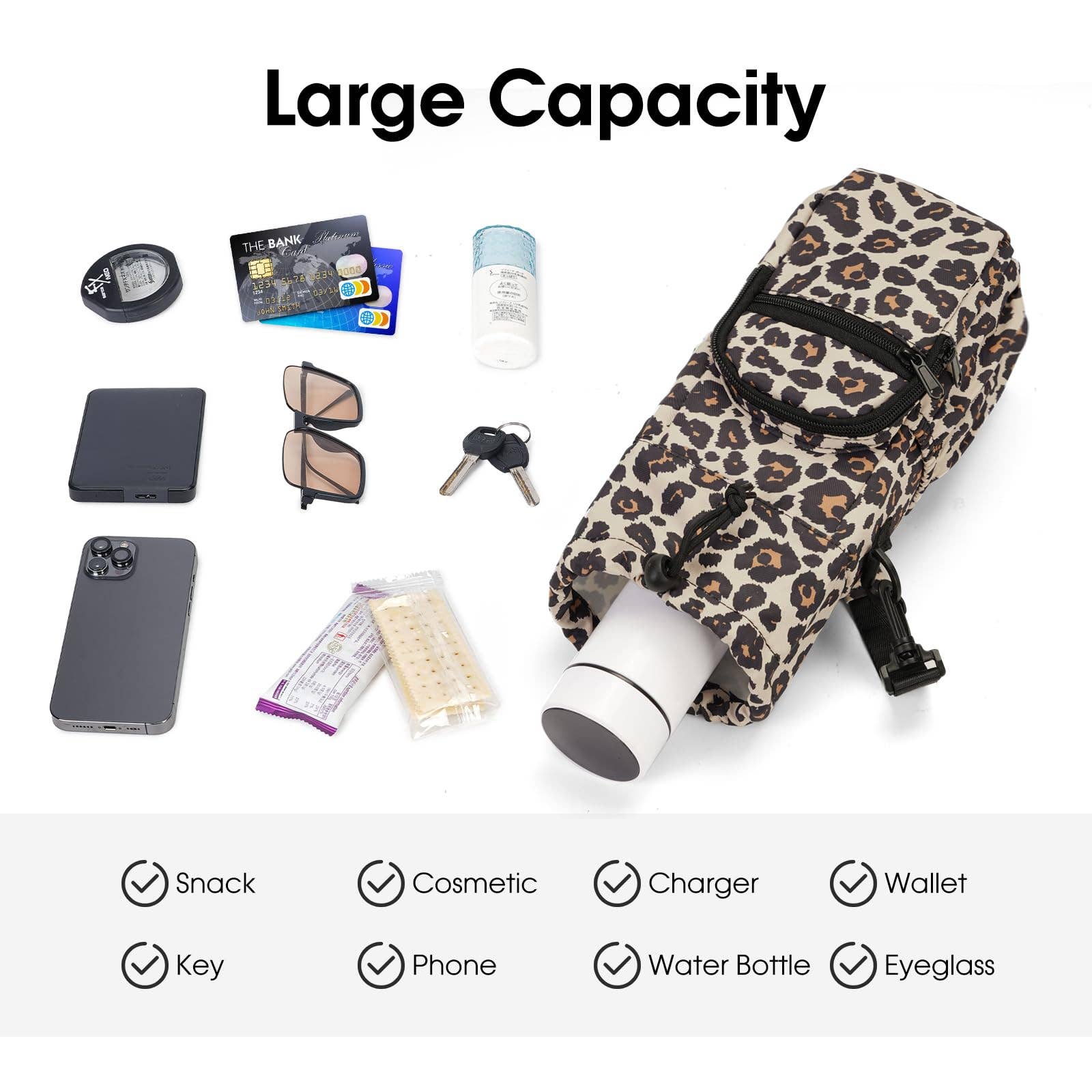 wandf - Wholesale Bottle Rack/Holder - Insulated Water Bottle Holder with Strap and Phone Pocket62