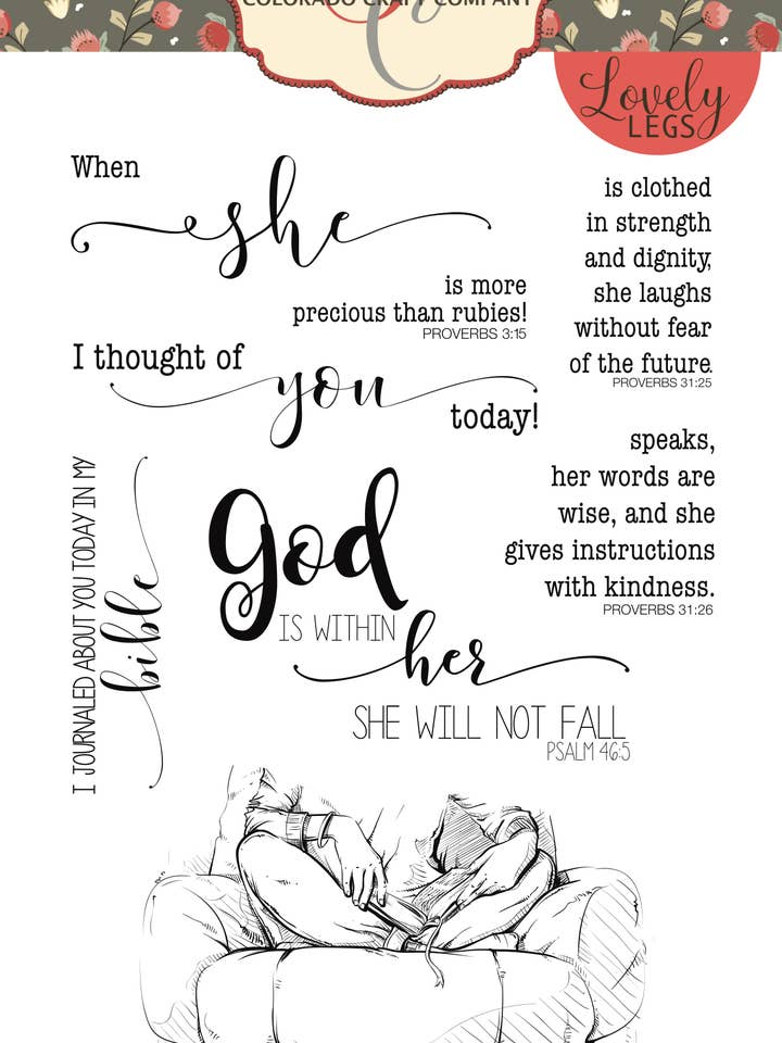 LL201 Lovely Legs~Bijbel voor wholesale door Colorado Craft Company