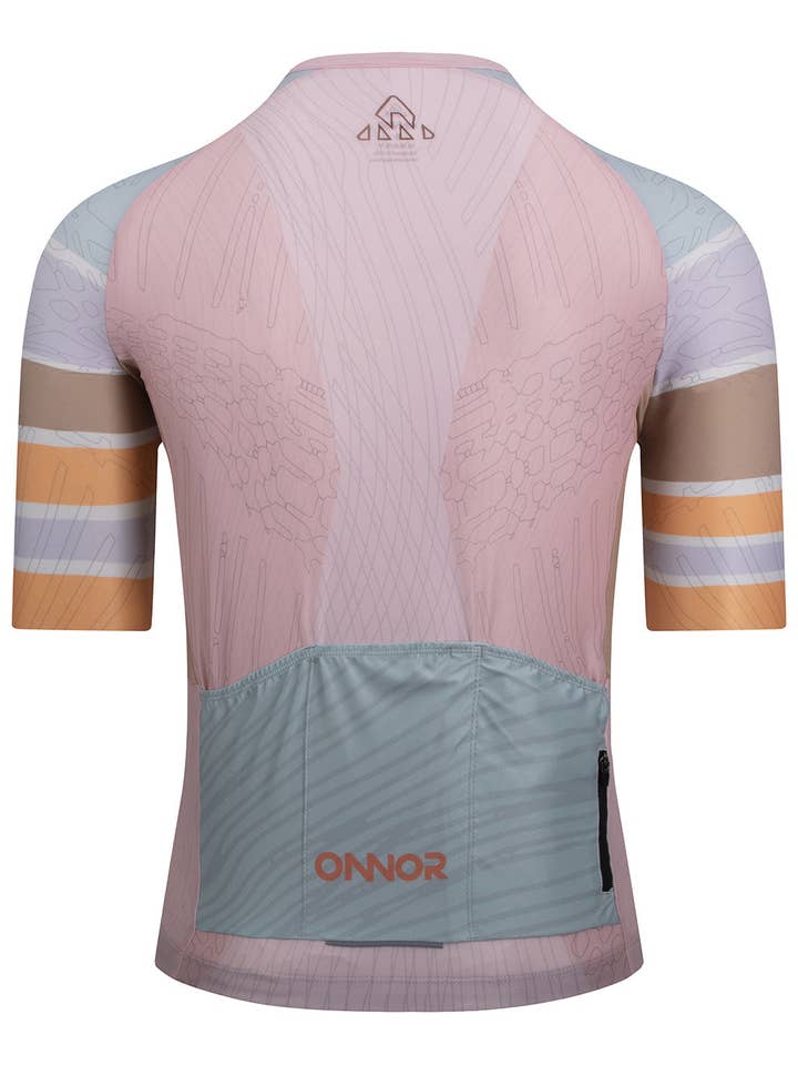 Light pink Light brown Men's Njord Elite Cycling Jersey Short Sleeve for wholesale on Faire4