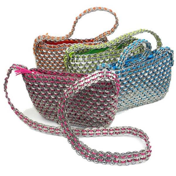 The Sunshine Shoppe - Vendita all'ingrosso Tracolla - Donna - Borsa a tracolla colorata riciclata a mano