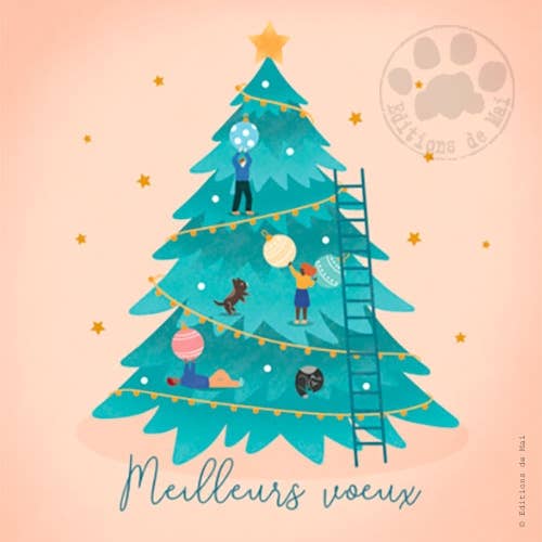 Mn08 — Weihnachtspostkarte  für den Großhandel von Editions de Mai