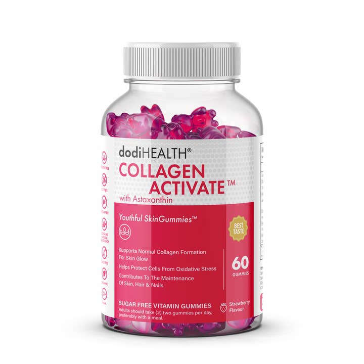 Collagen Gummies with Astaxanthin & Zinc - Sugar-Free Skin Support UK for wholesale by Dodi Health
