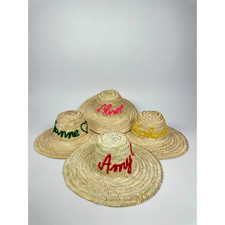 Mikwi - Wholesale Straw Hat - Women's - Personalised Straw hat - DECORATIVE STRAW HAT - Moroccan hat16