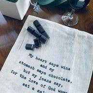 ellembee gift - Wholesale Tea Towel - Eat A Salad witty, sassy, and funny Kitchen Tea Towel