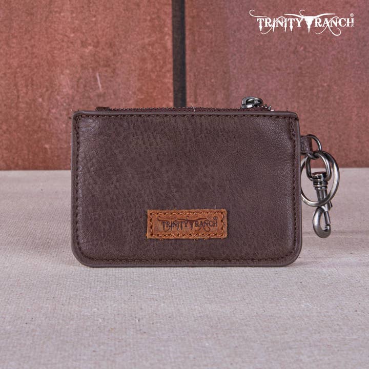 REMOVED BRAND - Wholesale Crossbody Bag - Women's - TR159 -183 Trinity Ranch Genuine Hair-On Cowhide /Tooled Collection Phone Purse with Coin Pouch28