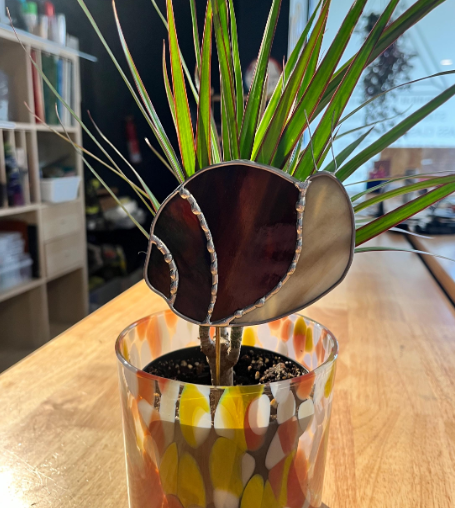 Through Eyes of Glass - Wholesale Garden/Lawn Stake - Friendly Snail Stained Glass Plant Stake Garden Stake1