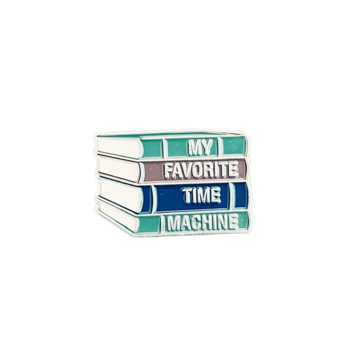 Time Machine Enamel Pin // Bookish // Book Pin // Bookstore // Book Club // Book Lover Gift // Lapel Pin // Collar Pin for wholesale by The Storyline Styles