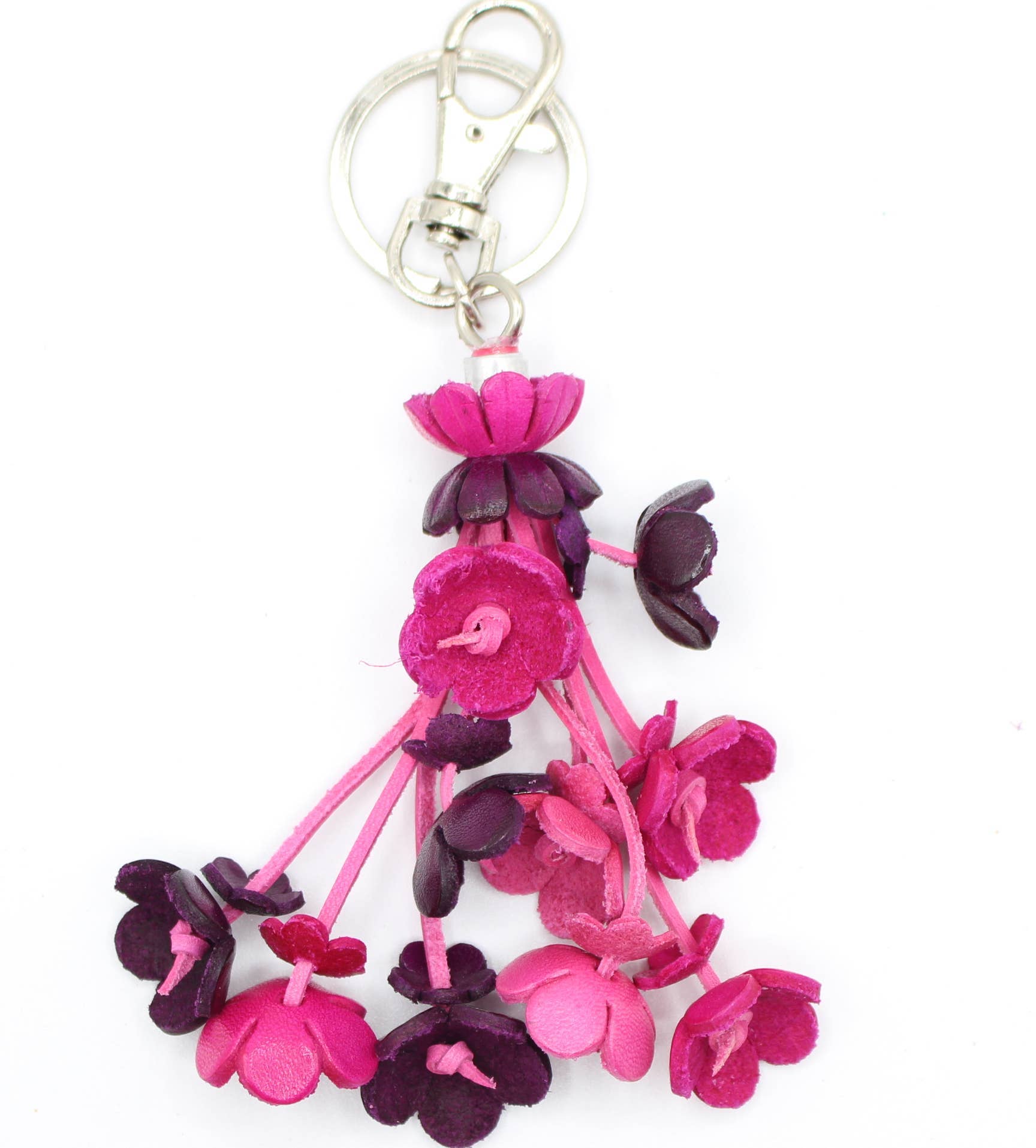 Sunflower Handmade leather inc – Engroshandel Nøglering - Dame – læder blomst nøglering og pung charme3