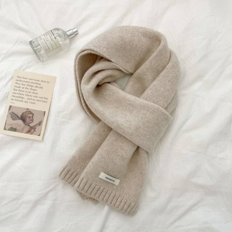 Little Trendy - Wholesale Scarf - Unisex - Wool solid color scarf for men and women0