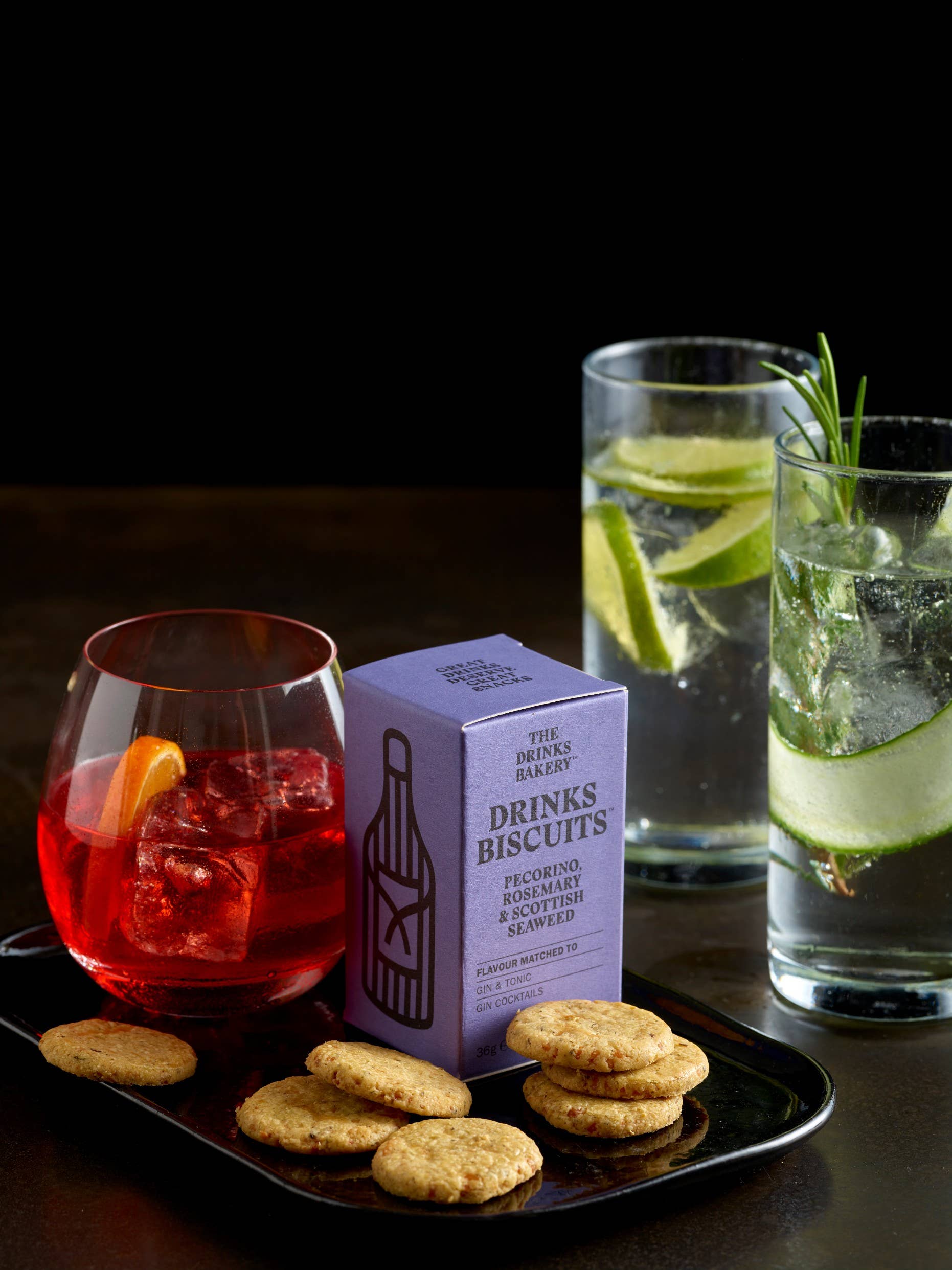 The Drinks Bakery - Wholesale Cookie - Drinks Biscuits - Pecorino Cheese & Rosemary 36g7