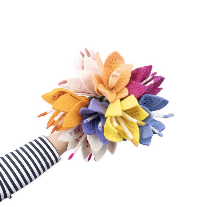 Global Goods Partners - Wholesale Artificial Flowers - Felt Stargazer Lily Flower12