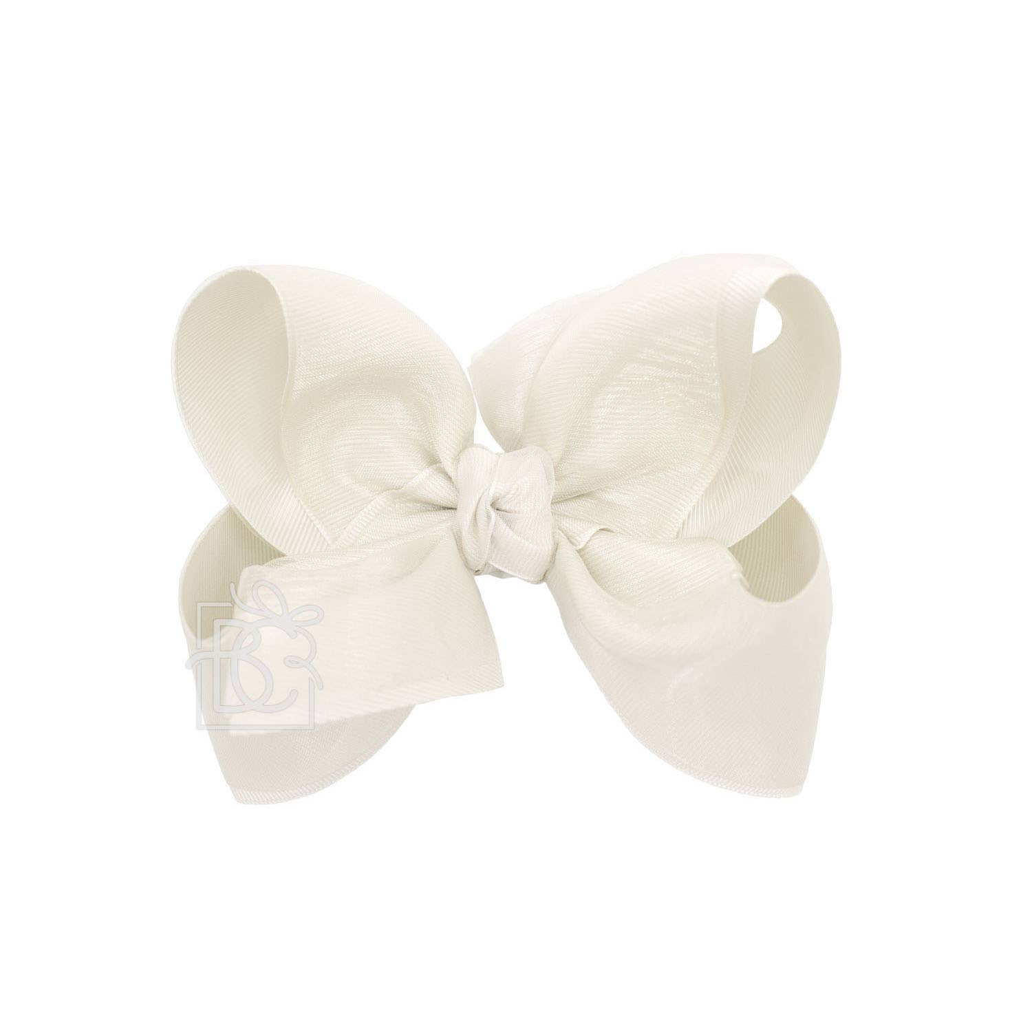 Beyond Creations, LLC – wholesale Hair bow – Kids – LAYERED ORGANZA/GROSGRAIN BOW ON CLIP52