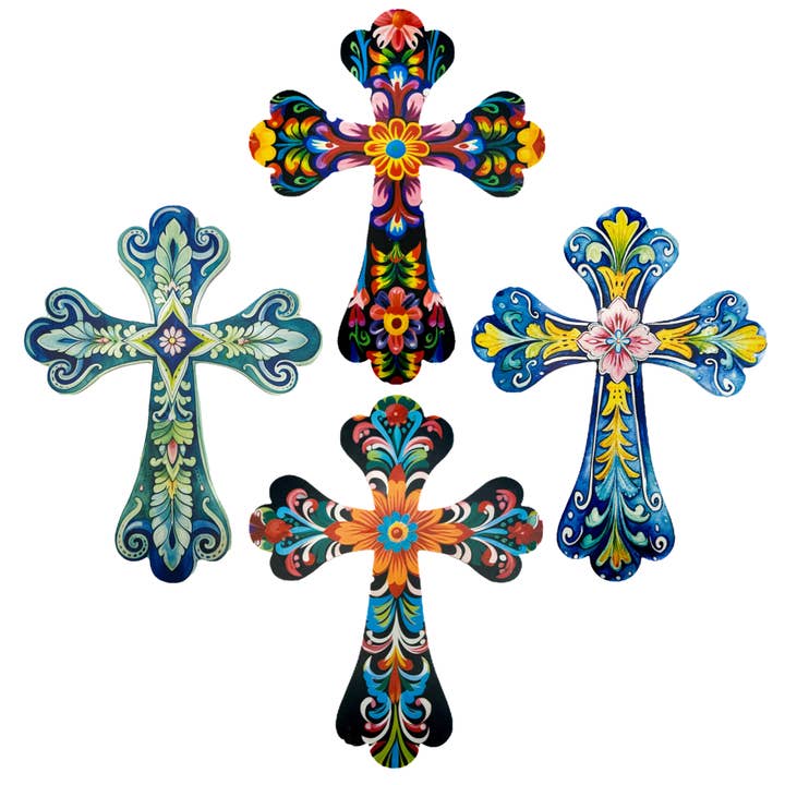 Gifts Amazing! - Wholesale Wall Cross - Colorful Wooden Crosses