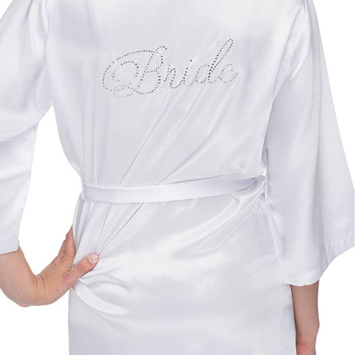 Classy Bride – Engroshandel Morgenkåbe - Dame – Rhinestone Bride kåbe