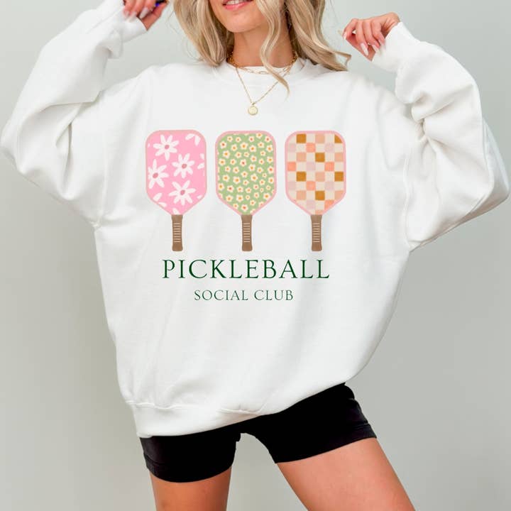 Sweat-shirt d'été du club social de pickleball pour la vente par Gia Gifts Boutique