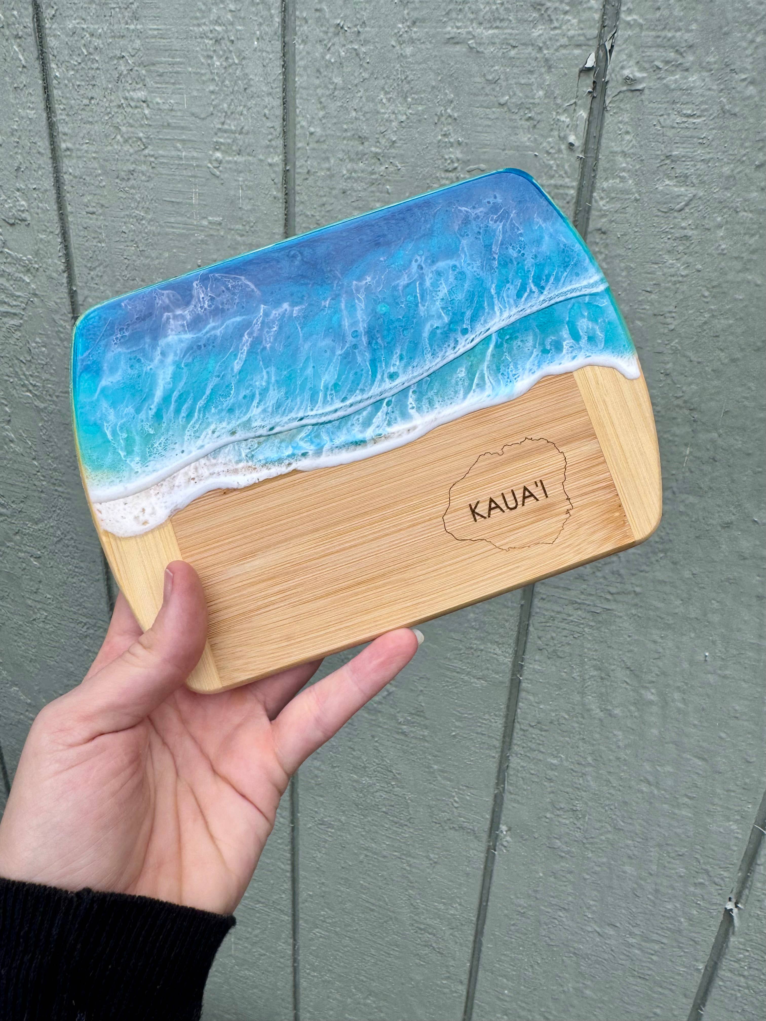 TBM Creations LLC - Wholesale Cheese Board - NEW| KAUAI Island Ocean Charcuterie board | Cheese board6