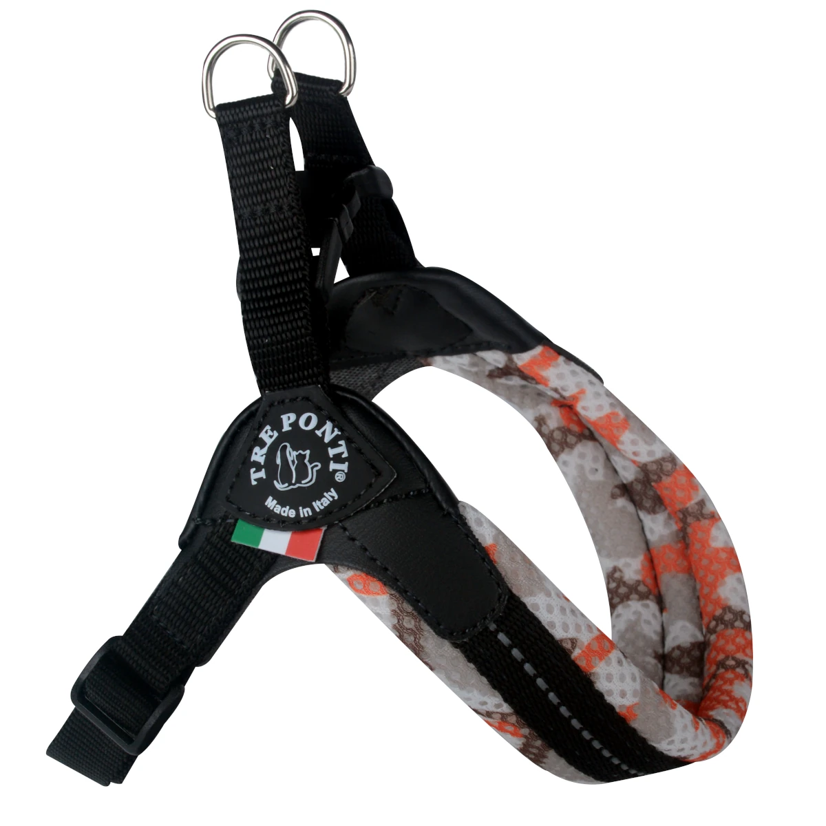 Tre Ponti - Vente Harnais – chien - Harnais réglable en maille confort - Three Bridges - 100 % fait main18