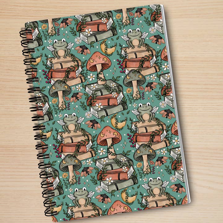 Frog Books Notebook for wholesale by Peachi Lane