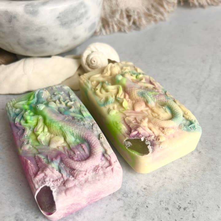 Fairyland Glade - Wholesale Bar Soap - 90s Hippie Hidden Sea Glass Sea Salt Soap MADE TO ORDER8