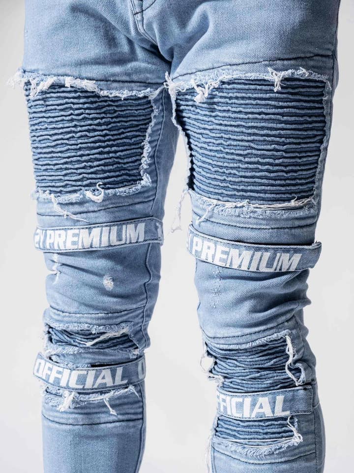 Jean Biker Denim Premium 2 ans pour la vente par UNEFFECTED STUDIOS