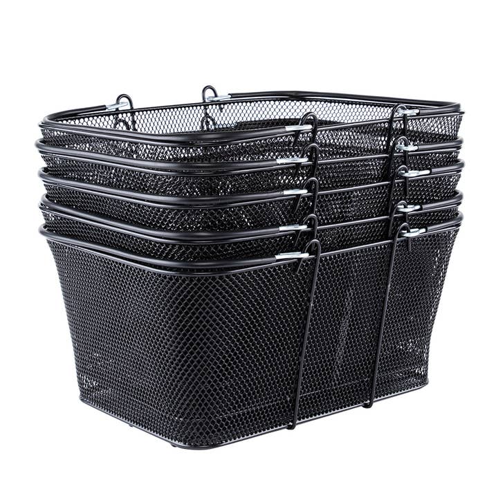 Store Supply Warehouse - Wholesale Shopping Cart - Black Metal Shopping Basket 7