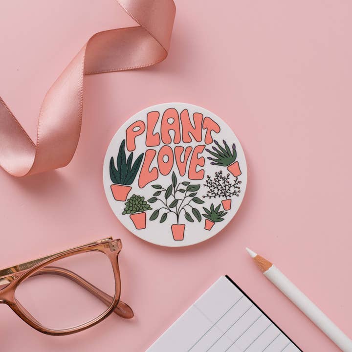 Plant Love Vinyl Sticker for wholesale by Rachel’s little design corner