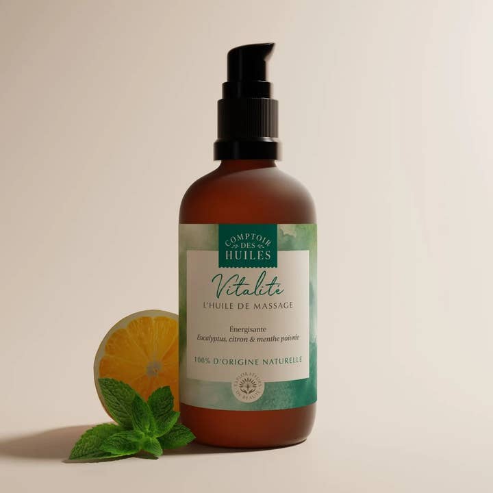 The Vitality Massage Oil Organic for wholesale by COMPTOIR DES HUILES