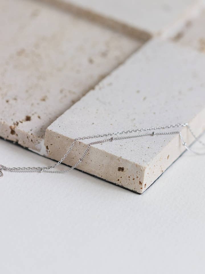 Satellite Layered Bracelet - Double Chain (Silver) for wholesale by CURIOUS CREATURES
